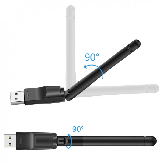 Récepteur avec carte de réseau sans fil pour PC dongle wifi